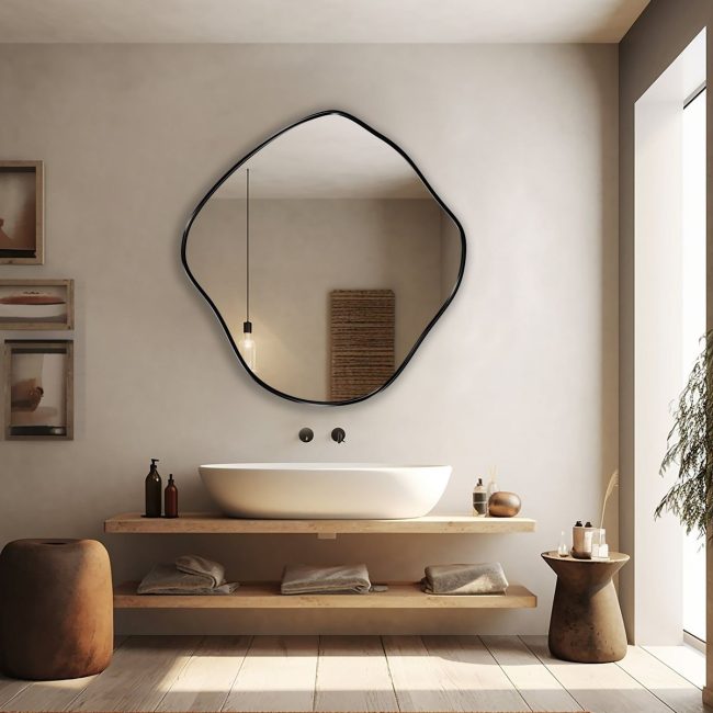 wall mirrors with pvc edges