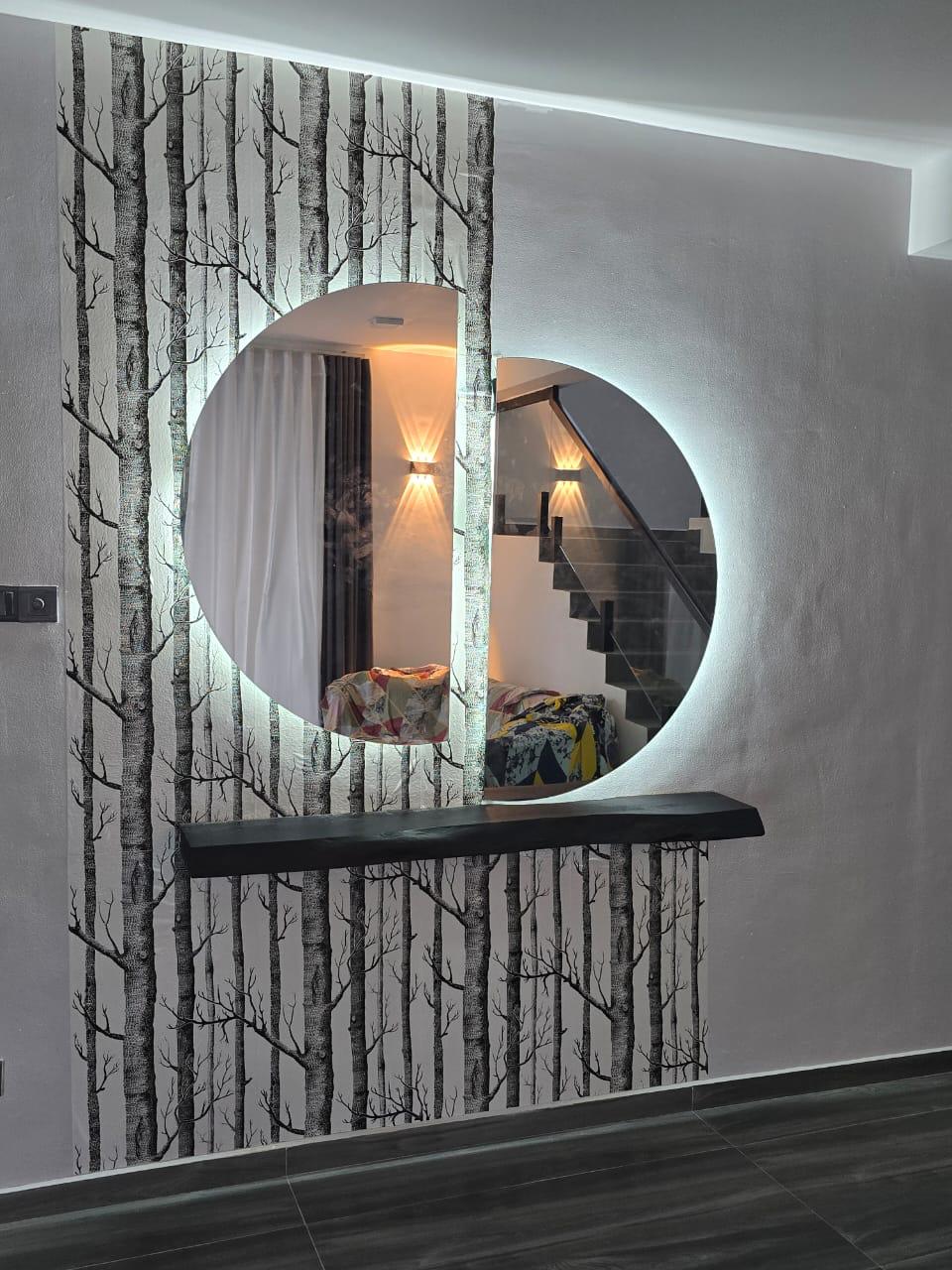 Luxury Half Circle Mirror